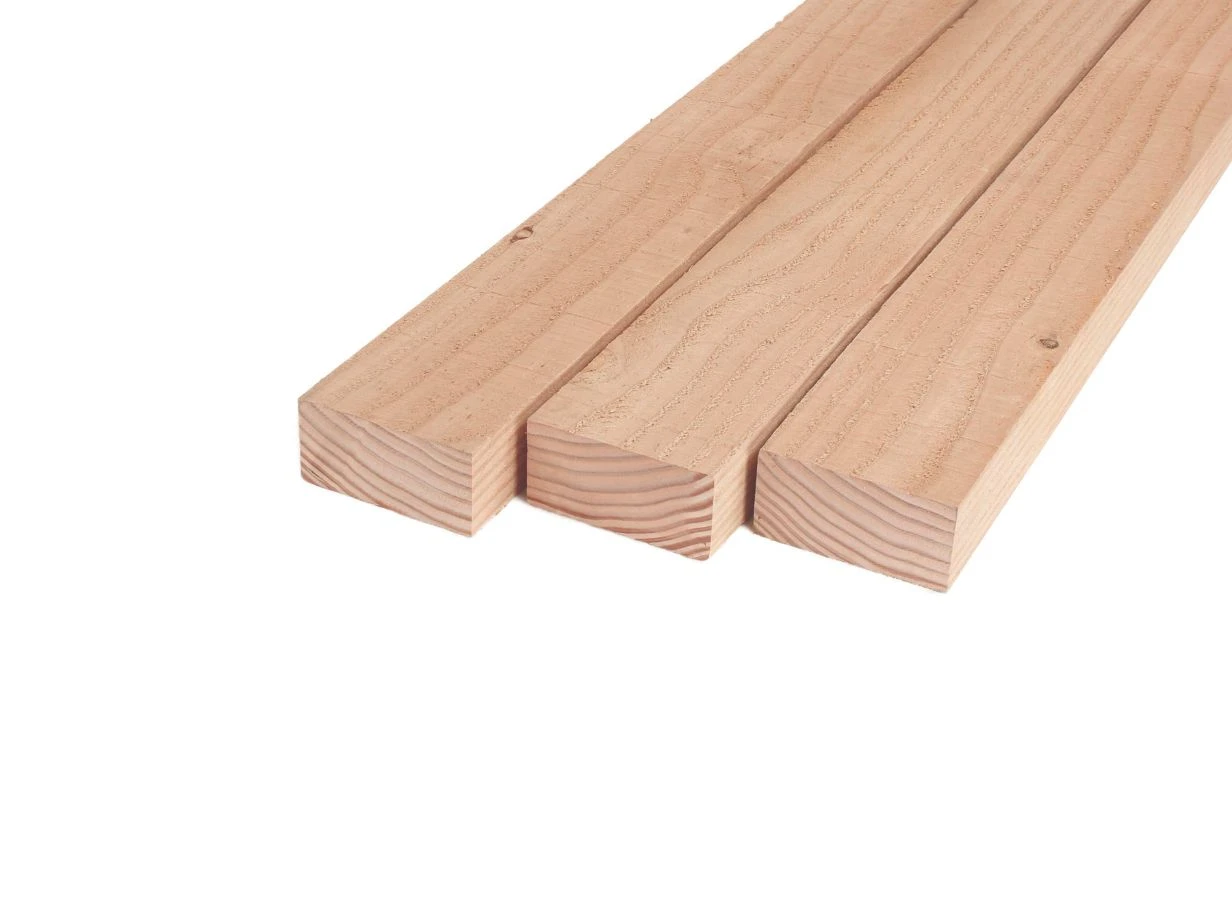 Douglas Balk 5 x 10 cm (50 x 100 mm) Fijnbezaagd - Lengte 350 cm - Afbeelding 1